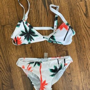 SHEIN White Bikini With Palm Trees!!!